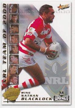 2001 Select Impact - Team of the Year 2000 #TY2 Nathan Blacklock Front